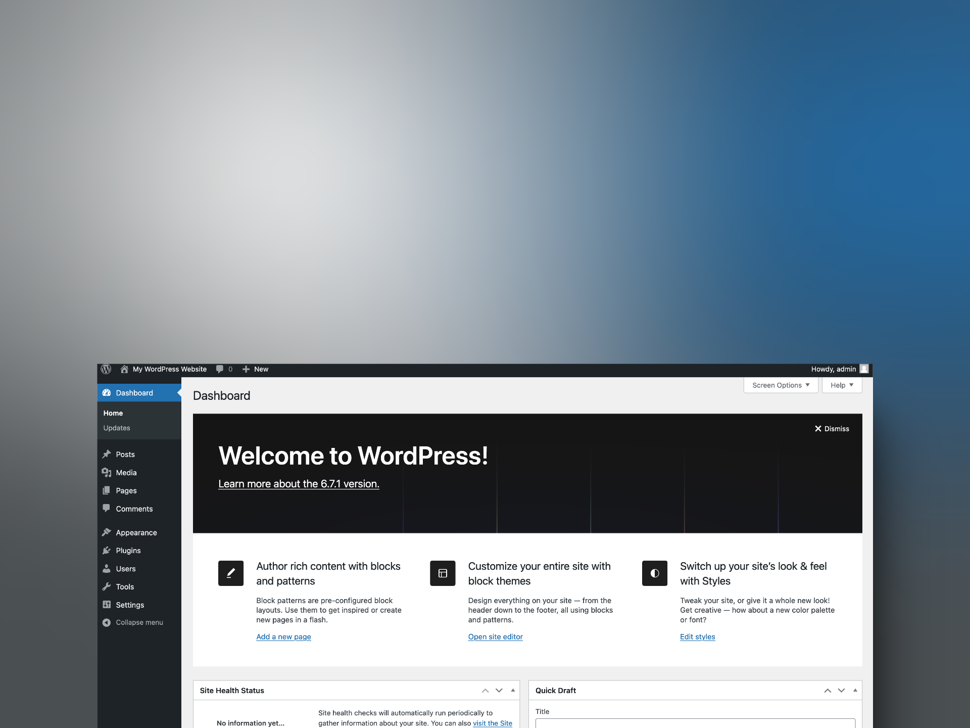 wordpress cms layout software alt.